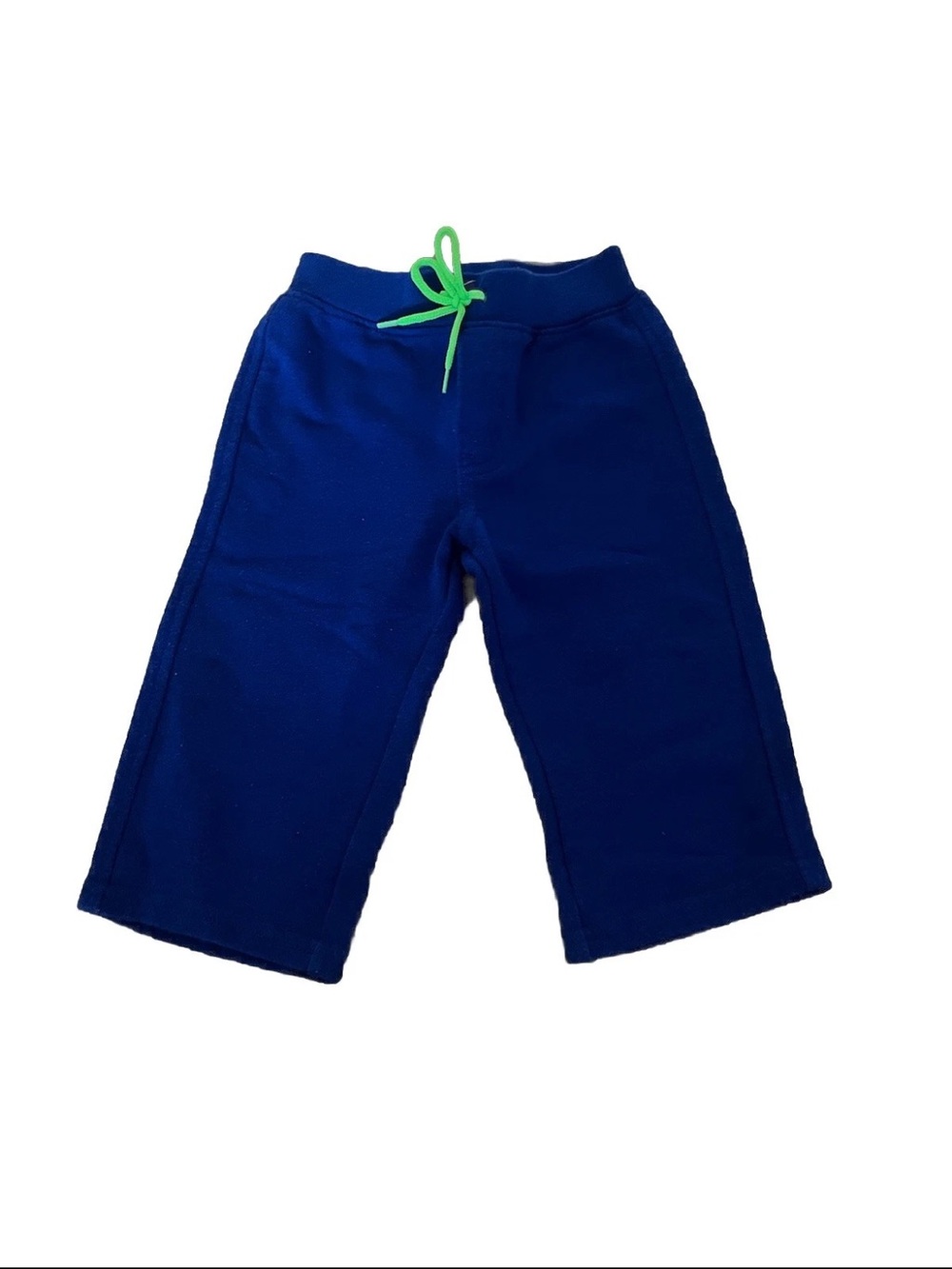 Polo Ralph Lauren Toddler Navy Blue Lounge Pants with Lime Drawstring Size 12M